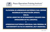 PLATAFORMA DE APRENDIZAJE ELECTRÓNICO PARA CENTROS ...caecopaz.mil.ar/poti/Argentina Spanish NTCELP and IELP PP 180719… · Women, Peace, and Security Agenda in Africa • Implementation