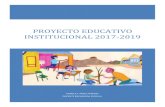 PROYECTO EDUCATIVO INSTITUCIONAL 2017-2019pamela j. pÉrez paredes docente encargada escuela proyecto educativo institucional 2017-2019