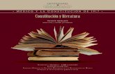El Instituto Nacional de Estudios Históricos de las ... · ISBN: 978-607-8507-94-8, Constitución y literatura Constitución (1917)-Literatura-Historia y crítica. 2. Literatura