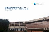 MEMORIA DE LA CÁTEDRA ICEA-UB 2015-2016 · versidad Pontificia Bolivariana, es uno de los encuentros científicos más importan-tes en el área de finanzas que se realizan en el