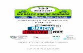 CAMPIONATO DE GALICIA DE RALLYES · 2017-06-07 · I N D I C E Programa Horario ... ANEXO I Licencias Válidas para a tempada 2017 (Anuario F.G.A) 13 ANEXO II Libro de Rota (ROADBOOK)