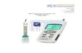 Manual de instruções de uso Medidor de pH PCE-228 · 2019-12-27 · pH : 0 a 14.00 pH, mV ( ORP ) : ± 1999 mV. Na medição de PH pode-se selecionar o ajuste de Temperatura manual