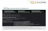 curso Programación Python · Python es un lenguaje multiparadigma fácil de aprender con el que se podrán crear aplicaciones web, juegos y hasta un motor de búsqueda. Certificación
