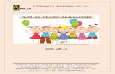 PATRONATO NACIONAL DE LA INFANCIA · Web viewPATRONATO NACIONAL DE LA INFANCIA Plan de mejora Regulatoria 2015 Dirección: San José, Costa Rica, Barrio Luján, 400 Sur de esquina