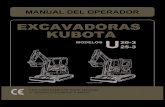 EXCAVADORAS KUBOTA MODELOS U25-3 Abreviaturas Significado API American Petroleum ... MIL Normas militares ROPS Roll-over Protective Structure (Estructura de protección contra vuelcos)
