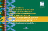 Situación socioeconómica de la población ...€¦ · Costa Rica. Distribución de la población afrodescendiente según ascendencia étnica, características socioeconómicas seleccionadas
