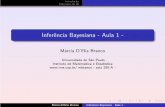 Infer ncia Bayesiana - Aula 1mbranco/Aula1_IB2014.pdfM´arcia D’Elia Branco Inferˆencia Bayesiana - Aula 1 - Introdu¸c˜ao Princ´ıpios da IB Motivac¸˜ao: Estudo da maturidade
