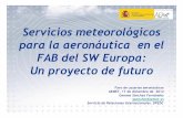 Servicios meteorológicos para la aeronáutica en el FAB del ... · “Servicios meteorológicos para la aeronáutica en el FAB del SW de Europa : Un proyecto de futuro”Gemma Sánchez