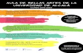 AULA DE BELLAS ARTES DE LA UNIVERSIDAD DE ALCALÁ · 2019-09-24 · AULA DE BELLAS ARTES DE LA UNIVERSIDAD DE ALCALÁ CREATIVIDAD INFANTIL.A partir de 5 años JUEVES, de 17.30 a 19.30