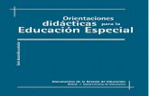 Orientaciones didácticas para la Educación Especials8bd7840fe5c8cce6.jimcontent.com/download/version/... · didácticas Orientaciones para la Educación Especial Dirección General