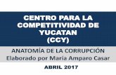 ANATOMÍA DE LA CORRUPCIÓN Elaborado por María Amparo Casarcoparmexmerida.org.mx/wp-content/uploads/2015/05/... · Democracia en México 20% Se siente afectado directamente por
