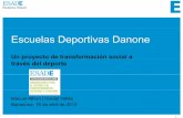 Escuelas Deportivas Danoneitemsweb.esade.edu/wi/Prensa/EstudioESADEEscuelasDeporti... · 2012-04-16 · cumplimiento de sus deberes diarios e importante mejoría en su comportamiento.
