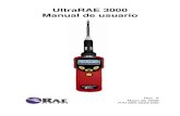 UltraRAE 3000 Manual de usuario - Portada - RAE Spain€¦ · UltraRAE 3000 Manual de usuario Rev. A Mayo de 2008 P/N 059-4023-000. Información de la FCC Contiene FCC ID: S22BTMODULE-CL2