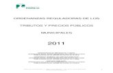 ORDENANZAS REGULADORAS DE LOS TRIBUTOS Y PRECIOS …transparencia.ayuntamientoparla.es/wp-content/uploads/2018/06/0_… · 13. - Ordenanza Fiscal Reguladora de la Tasa por la Recogida