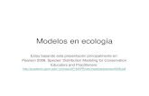 Estoy basando esta presentación principalmente en: Pearson …academic.uprm.edu/~jchinea/cursos/biodiversidad/modhabit.pdf · 2012-05-03 · Espacio geográfico y espacio ecológico