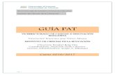 GUÍA PAT - ua · 2. Organigrama de la Comisión general del PAT (CG-PAT) La gestión en la organización y coordinación del PAT corresponde a la Comisión general del PAT y dentro