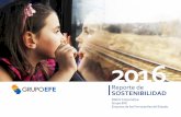 Reporte de SOSTENIBILIDAD...REPORTE A un año de la definición de nuestra Política de Sostenibilidad y Valor Compartido, realizamos un nuevo avance en la construcción de una gestión
