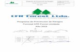 Programa de Prevención de Riesgos Forestal CFR Forest ... · Programa de Prevención de Riesgos Código: PS -CFR 001 Versión: 01 Forestal CFR Forest Limitada Fecha: Diciembre 2018