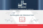 CATÁLOGO DE PRODUCTOS - Anipac€¦ · bombas para polímeros, mezcladores para laboratorio, pelletizadores industriales, ... • Fabricación de plantas y/o procesos de reciclaje