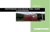INFORME CALIDAD DEL AIRE CANARIAS...La Red de vigilancia de la calidad del aire de Canarias está compuesta por tres redes de medición, de las cuales dos son privadas y están asociadas