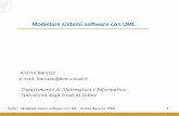 Modellare sistemi software con UML - Uniudandrea.baruzzo/events/... · Cometa id Components Component1 ProvidedInterface1 Component2 RequiredInterface. Parte I - Modellare sistemi