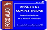 ANÁLISIS DE ALADI COMPETITIVIDAD€¦ · La Secretaría General de la ALADI con el propósito de promover el comercio regional, presenta un análisis de competitividad de los productos