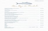 Restaurante La Fontanilla - Cartalafontanilla.com/carta/restaurante-la-fontanilla.pdf · Lomo de Atún de Almadraba a la plancha ..... Lendenstück Thunfisch gegrillt “Almadraba”