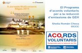 Sessions informatives Pla d’acció per a la mitigació del canvi … sitges2_cast... · 2013-09-07 · 4 Compromís voluntari per reduir les emissions de GEH, més enllà del què