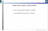 Prof. Jesús Hernández Trujillo Facultad de Química, UNAMdepa.fquim.unam.mx/jesusht/presenta_espectroscopia_vib.pdf · Es decir, la matriz V realiza la rotación al nuevo sistema
