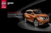 2015 - pictures.dealer.com · Imagínate un crossover tan moderno y acogedor; habla acerca de la importancia de una buena compañía. Presentamos el totalmente nuevo Nissan Murano®