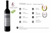Presentación de PowerPoint EMVIN18T.pdf · D.O.P. Cannena Vine Age 20 — 65 years old Grapes Garnacha, Syrah Production 800.000 bottles Tasting notes Bodegas Esteban Martin Elevation