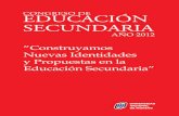 CONGRESO DE EDUCACION SECUNDARIA · de Moreno (UNM) organizo un Congreso de Educación Secundaria, cuyo tema central fue "Construyamos una nueva identidad y propuestas en la educación