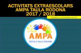 ACTIVITATS EXTRAESCOLARS AMPA TAULA RODONA 2017 / 2018 · 2017-06-16 · ACTIVITATS EXTRAESCOLARS AMPA TAULA RODONA 2017 / 2018 2. COREOGRAFIA I DANSA Activitat que es realitza amb