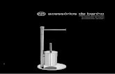 acessórios de banho - OFA banho.pdf · Porta piaçaba compacto inox S. steel toilet brush set Escobillero inox Porte balayette inox ITT0510 Ø1 122,50 222,50 Ø78,50 5 Prateleira
