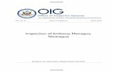 Inspection of Embassy Managua, NicaraguaNicaragua is a Central American country with a population of approximately six million. Following the end of colonial rule by Spain in 1821,