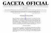 PRESIDENCIA DE LA REPÚBLICA · 2 gaceta oficial de la repÚblica bolivariana de venezuela n° 6.223 extraordinario ediciones jurisprudencia del trabajo, c.a. rif: j-00178041-6
