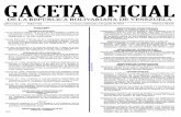 EDICIONES JURISPRUDENCIA DEL TRABAJO, C.A. RIF:J-00178041-6 · 2019-03-07 · GACETA OFICIAL DE LA REPÚBLICA BOLIVARIANA DE VENEZUELA AÑo CXLII - MES Vill SUMARIO ASAMBLEA NACIONAL
