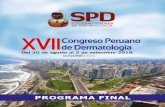 PROGRAMA FINAL - Sociedad Peruana de Dermatología09:10 – 09:30 La piel como expresión de trastornos del aparato digestivo Edward Alca Villarroel 09:30 – 09:50 Manifestaciones