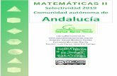 Comunidad autónoma de Andalucía · 2020-06-01 · Matemáticas II. Curso 2018 – 2019. Autor: Fernando Merchán Murillo Comunidad Autónoma de Andalucía Revisor: Luis Carlos Vidal
