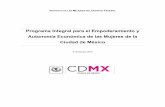 Programa Integral para el Empoderamiento y Autonomía Económica de las Mujeres de …semujeres.cdmx.gob.mx/storage/app/media/Politicas/... · 2017-05-09 · 4 a las mujeres incrementar