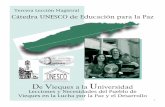 Tercera Lección Magistral - Cátedra UNESCO de Educación ...unescopaz.uprrp.edu/act/Lecciones/tercera/3eraleccionmagistral.pdf · Una voz de mujer en el deseo compartido de vivir