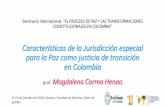 Características de la Jurisdicción especial en Colombia...TRATAMIENTOS PENALES ESPECIALES Ley 1820 del 2017 : ... Reglas de Sala de Amnistía o Indulto a solicitudes y asuntos competencia