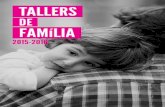 TALLERS · 2015-09-28 · 4 5 Els Tallers de Família que organitza l’Ajuntament de Maó arriben enguany a la quinzena edició i ho fan amb el mateix esperit amb què van ser concebuts