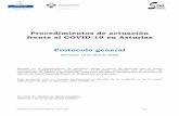 Procedimientos de actuación frente al COVID ... - csi-era.orgcsi-era.org/Archivos WEB/Procedimiento COVID-19... · Procedimientos de actuación frente al COVID-19 en Asturias Protocolo