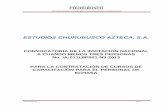 ESTUDIOS CHURUBUSCO AZTECA, S.A.€¦ · polÍtica de los estados unidos mexicanos; 26 fracciÓn ii, 42 y 43 de la ley de adquisiciones, arrendamientos y servicios del sector pÚblico