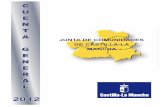 JUNTA DE COMUNIDADES DE CASTILLA-LA MANCHA · 2012 junta de comunidades de castilla-la mancha cuenta general 2012 modificaciones de crÉdito sección 03 sindicatura de cuentas de