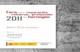 Foro sobre refuerzo yprotección 2011 del hormigón Madrid ... · Tel: (+34) 911 873 521 E-mail: info@arpho.org Web: Sede El foro se celebra en: Aulario de la Escuela Universitaria