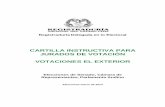 CARTILLA INSTRUCTIVA PARA JURADOS DE VOTACION EN EL ...wsr.registraduria.gov.co/IMG/pdf/cartilla-exterior-2014.pdf · Conocer las actividades que se desarrollarán durante la semana