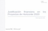 Justificación financiera en los Proyectosde Horizonte2020ametic.es/sites/default/files//archivos_noticias/2_JustificandoH2020_EstherPeiro...4. Tipos de gastos (directos/indirectos)