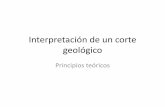 Interpretación de un corte geológico · 2020-07-19 · ROCAS SEDIMENTARIAS Se forman a partir de rocas preexistentes. Se originan por erosión o meteorización de dichas rocas,